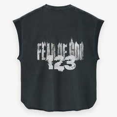 FEAR OF GOD ×RRR123 INRI Cut Off Tee