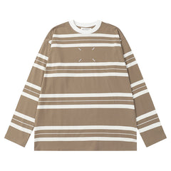 Maison Margiela 2024ss Crew Neck Stripes Sweatshirt