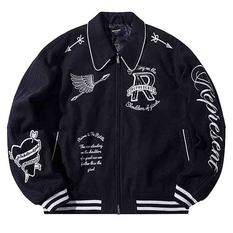 REPRESENT CHERUB WOOL VARSITY JACKET