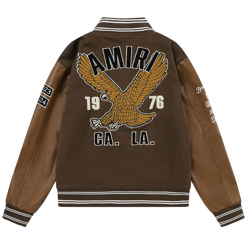 AMlRl appliqué-logo Varsity Jackets