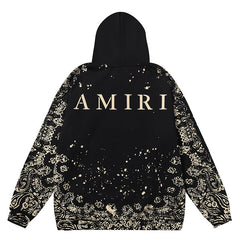 AMIRl Bandana BleachAll Over Hoodie