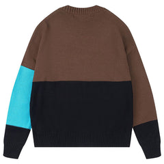 OFF-WHITE Color Block Logo Knit Sweater