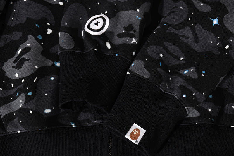 BAPE Space Camo Shark WGM Full-Zip Hoodie