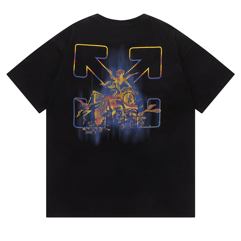 OFF-WHITE Cotton Cherub Print T-Shirts