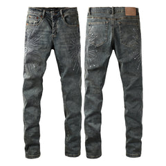 Purple Brand Crystal Diamond Jeans #9122