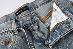Purple Brand Crystal Diamond Jeans #9129