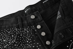 Purple Brand Crystal Diamond Jeans #9125