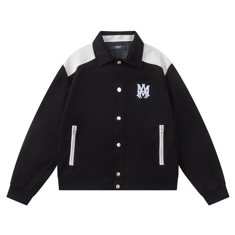 AMlRl Varsity Logo-Embroidered Jacket