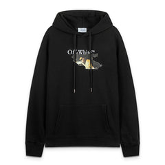 Off White Graphic-Print  Hoodies