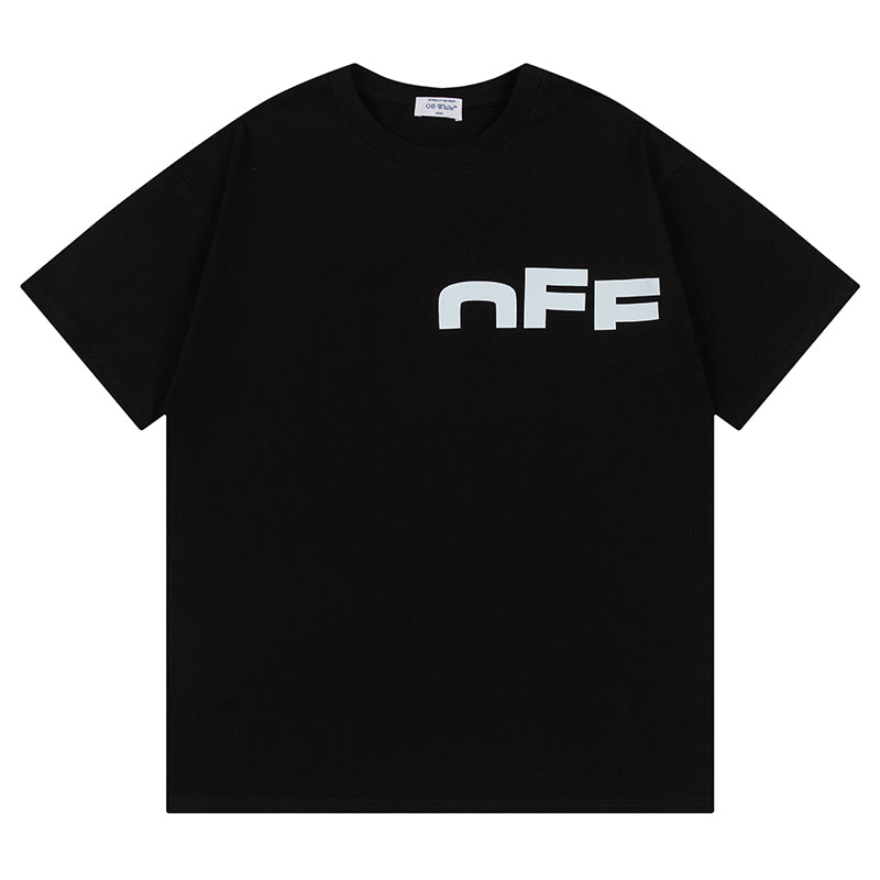 Off White Logo Pattern Printed T-Shirt