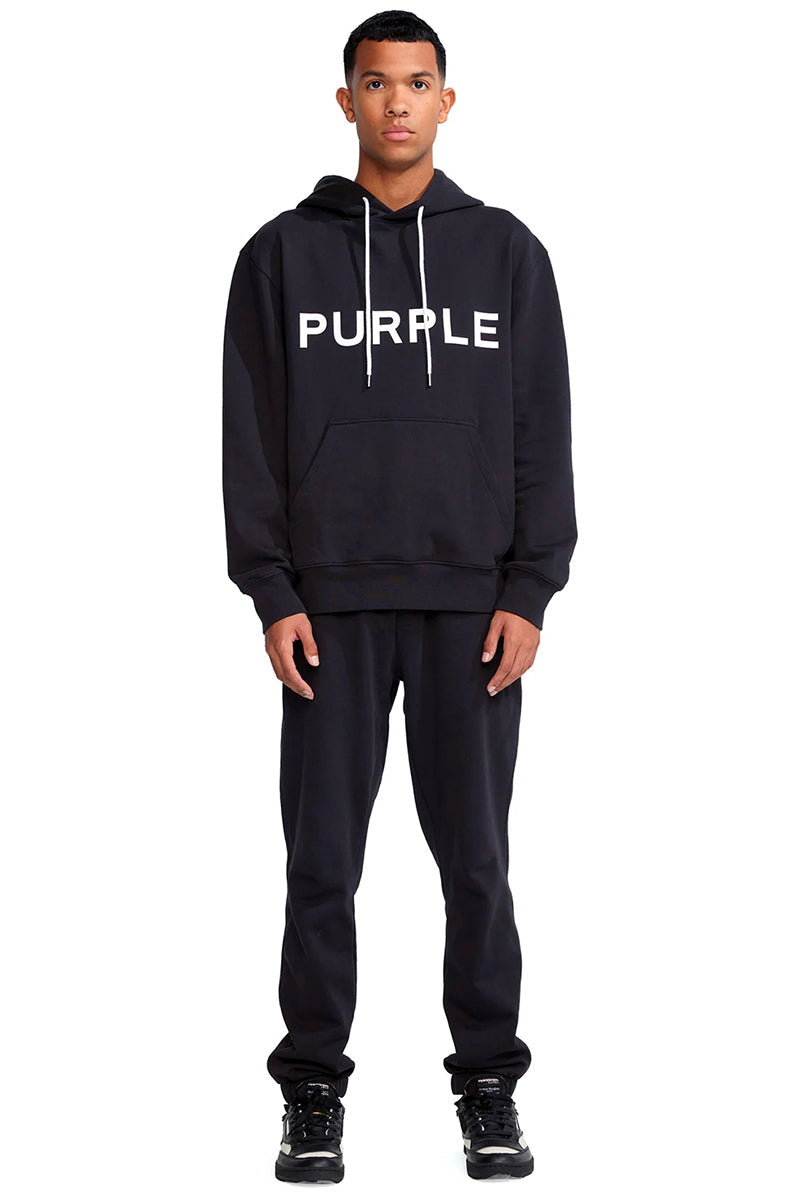 Purple Brand Logo Letter Hoodies