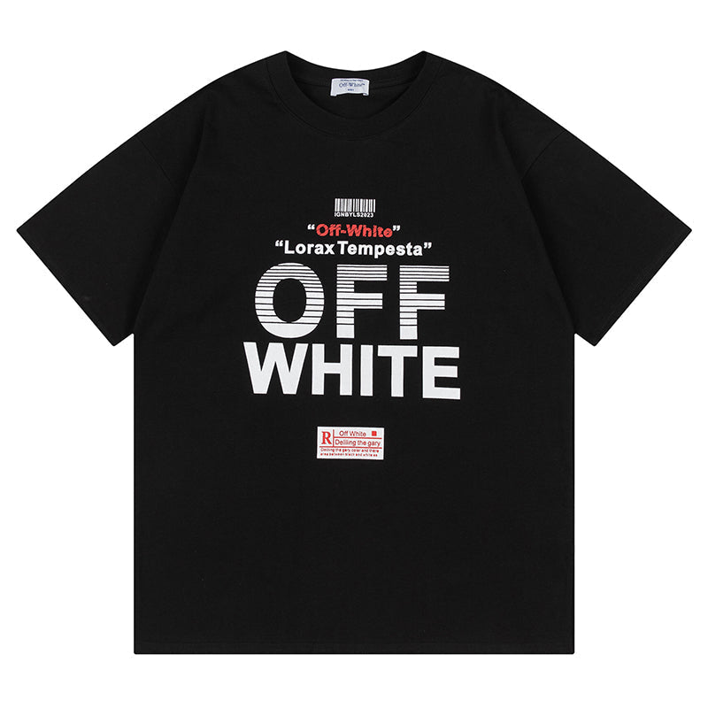 Off White Logo Pattern Printed T-Shirt