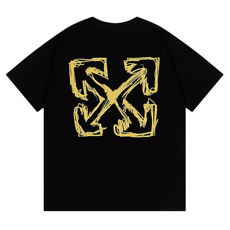 Off White Arrow Pattern Printed T-Shirt
