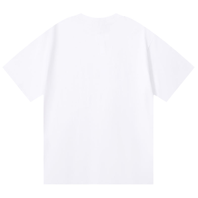 Purple Brand Logo Letter Print T-Shirt