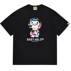 BAPE ABC Camo Crazy Baby Milo Tee