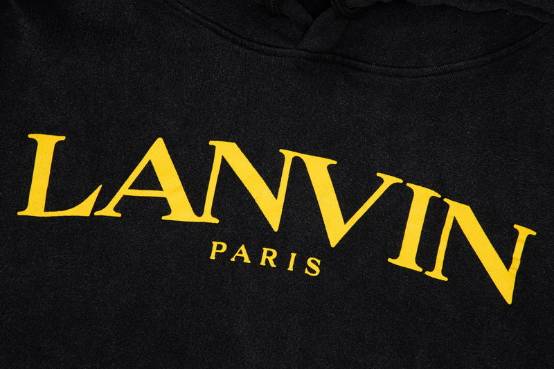 LANVIN x GALLERY Splash ink graffiti print Hoodies