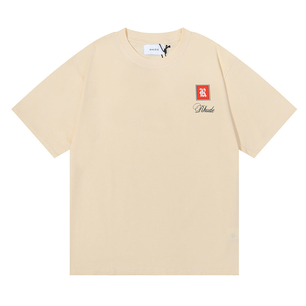 RHUDE Moroccan LOGO print T-Shirt