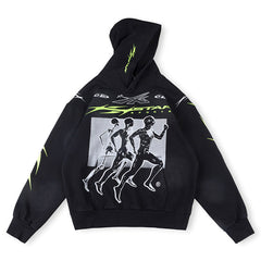 Hellstar Hstar Sports Hoodie Black