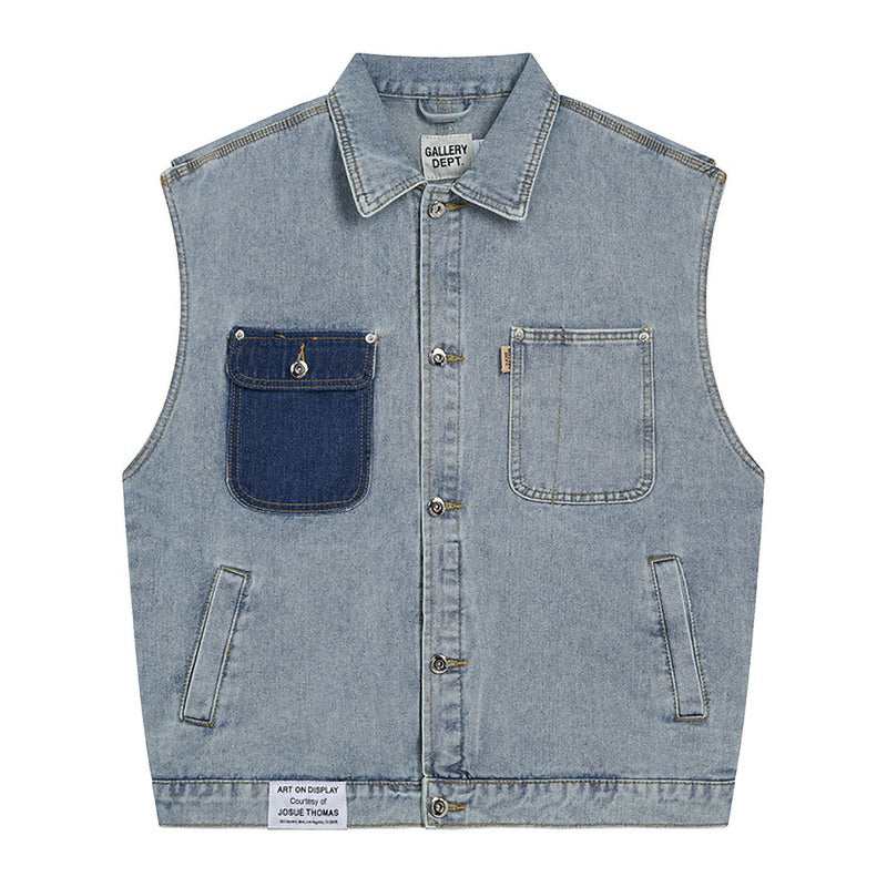 Gallery Dept denim vest loose all match coat