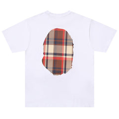 BAPE Check Big Ape Head Tee