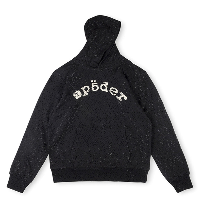 Sp5der VVS Hoodie Bright Diamond Black