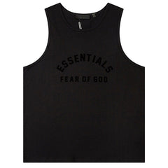 FEAR OF GOD Flocked letter crew neck Sleeveless T-Shirts