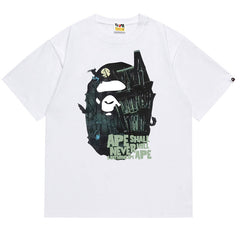 BAPE Halloween Bape Mansion Ape Head Tee