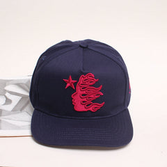 Hellstar OG Fitted Hat Navy