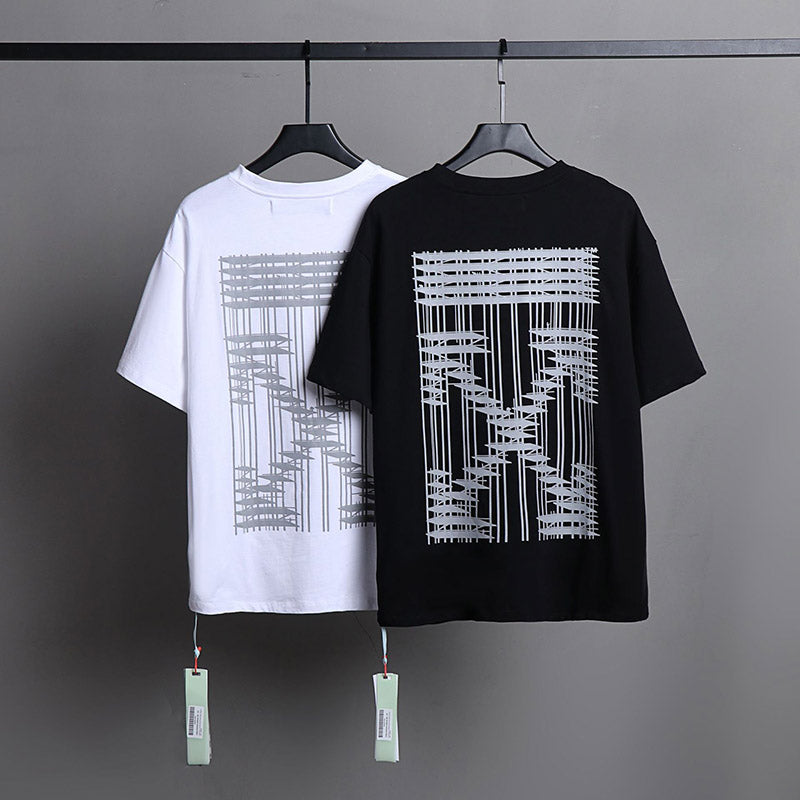 OFF WHITE Building arrow pattern T-Shirts