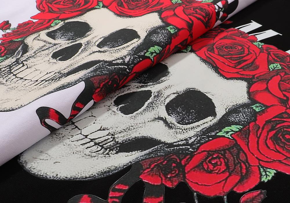 AMIRI rose skull print T-Shirts