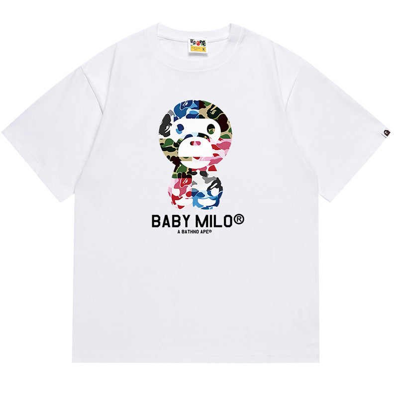 BAPE ABC Camo Crazy Baby Milo Tee