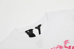 VLONE Sweet girly pink lip print T-shirts