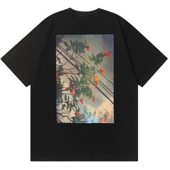 FEAR OF GOD Essentials Floral Print Photo T-Shirts