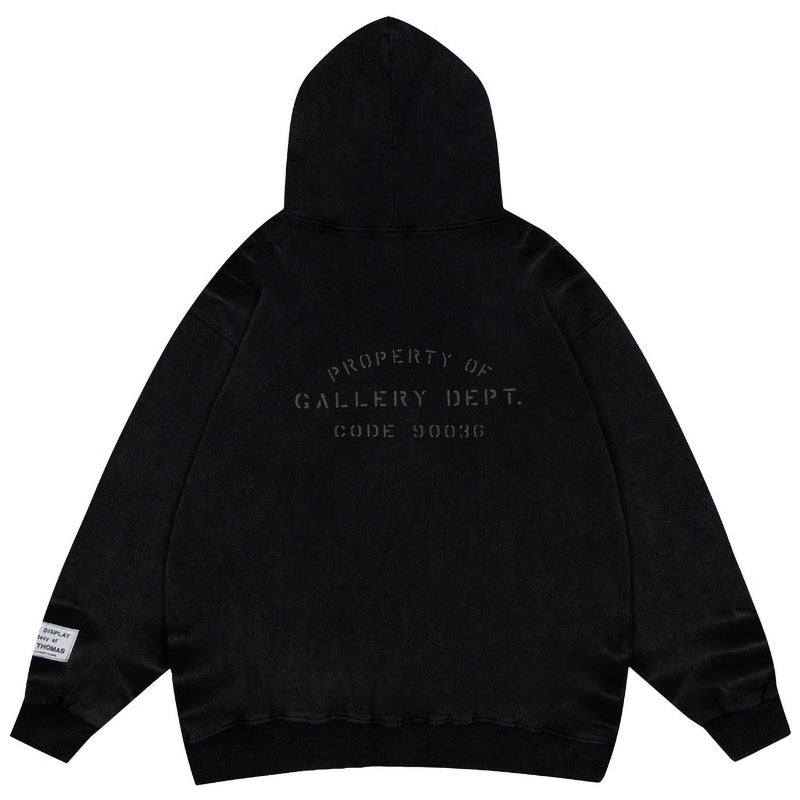 LANVIN x GALLERY Splash ink graffiti print Hoodies