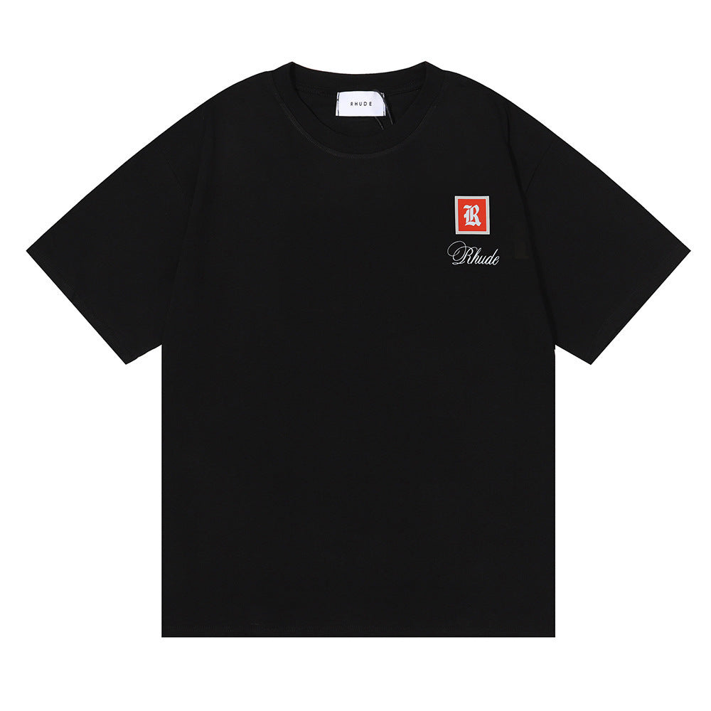 RHUDE Moroccan LOGO print T-Shirt