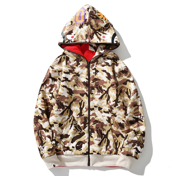 BAPE Shark Reversible Full Zipper Hoodie