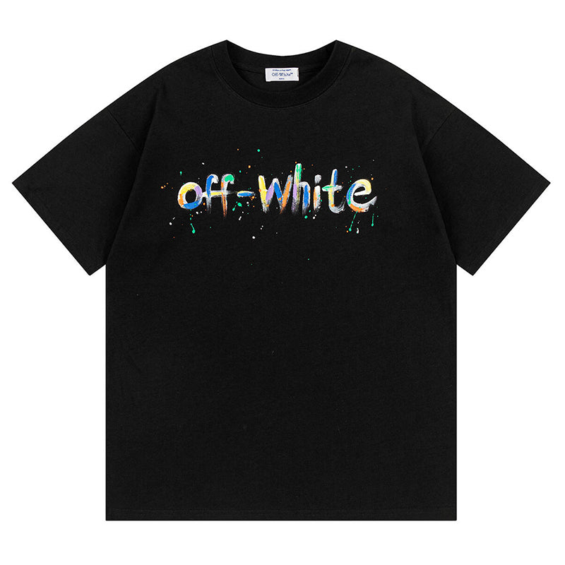 Off White Arrow Pattern Printed T-Shirt