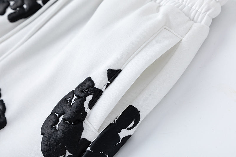 Denim Tears Kapok Pattern Printed Sweatpant White