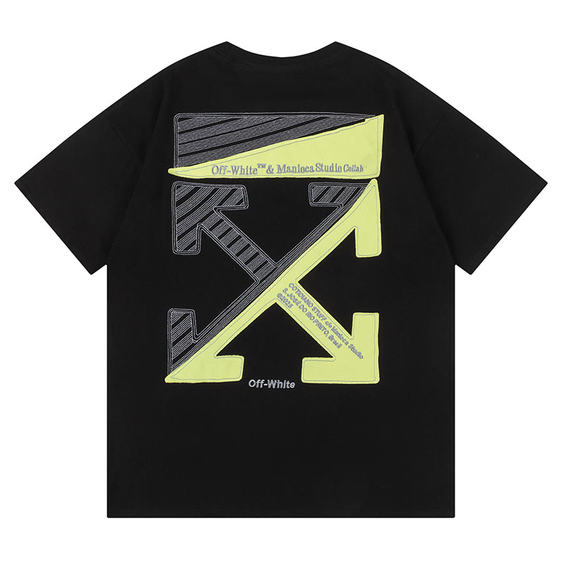 Off White Logo Pattern Printed T-Shirt