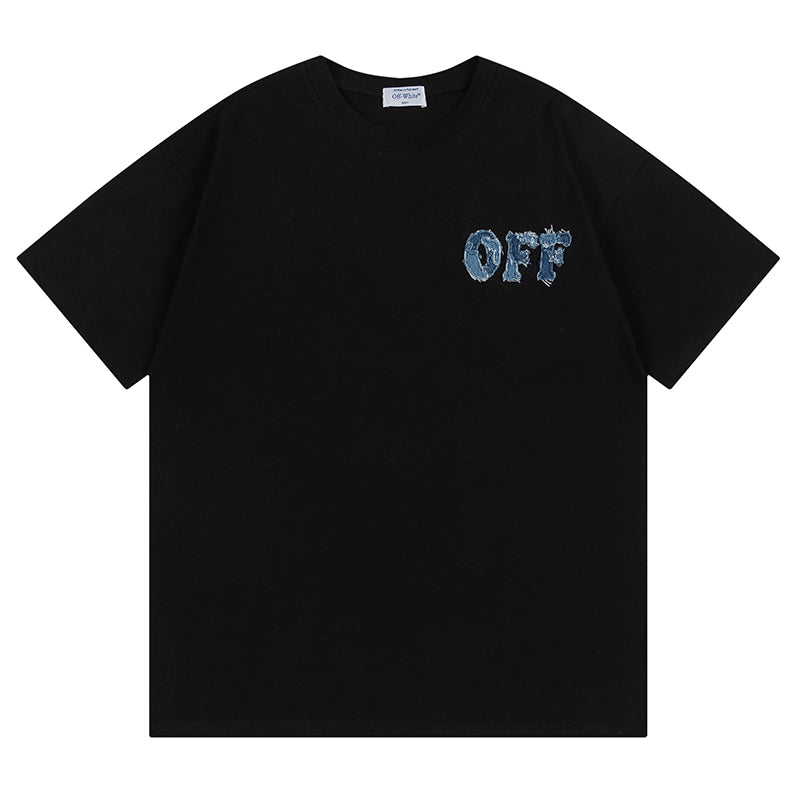 Off White Logo Pattern Printed T-Shirt